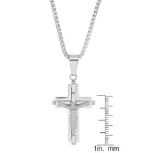 Load image into Gallery viewer, Men's Stainless Steel Crucifix Pendant