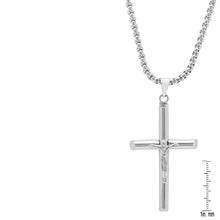 Load image into Gallery viewer, Men's Stainless Steel Crucifix Tube Pendant