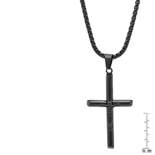 Load image into Gallery viewer, Men's Stainless Steel Crucifix Tube Pendant