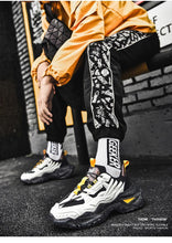Load image into Gallery viewer, Mens Strong Casual Fashion Chunky Sneakers Height Increasing Spring Thick Sole Footwear Fashion High Quality Sneakers Slip on Walking Shoes High Top Casual Shoes For Men