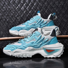 Load image into Gallery viewer, Mens Strong Casual Fashion Chunky Sneakers Height Increasing Spring Thick Sole Footwear Fashion High Quality Sneakers Slip on Walking Shoes High Top Casual Shoes For Men