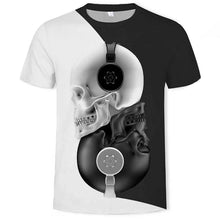 Load image into Gallery viewer, Men's T shirt Graphic 3D Skull Print Short Sleeve Casual Tops