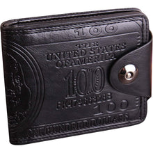 Load image into Gallery viewer, Men's USD Bill Wallet Billfold Leather Credit Card Photo Holder