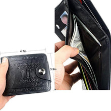Load image into Gallery viewer, Men's USD Bill Wallet Billfold Leather Credit Card Photo Holder