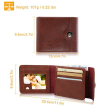 Load image into Gallery viewer, Men's Wallet PU Leather BiFold RFID Blocking Card Holder