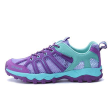 Load image into Gallery viewer, Mens Waterproof Hiking Shoes Mountain Boots Trainers Breathable Jogging Shoes Outdoor Waterproof Hiking Shoes Lightweight Leather Low-Top Walking Shoes For Outdoor