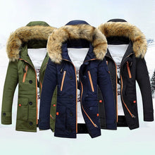 Load image into Gallery viewer, Men's Winter Hooded Down Coat Parkas