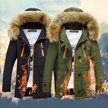 Load image into Gallery viewer, Men's Winter Hooded Down Coat Parkas