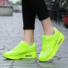 Load image into Gallery viewer, Mens Womens Luxury Sneakers Mesh Sports Casual Shoes Solid Lace-Up Outdoor Sports Sneakers Lace Up Unisex Walk Men's Air Athletic Running Shoes Fashion Sport Sneakers