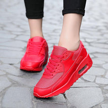 Load image into Gallery viewer, Mens Womens Luxury Sneakers Mesh Sports Casual Shoes Solid Lace-Up Outdoor Sports Sneakers Lace Up Unisex Walk Men's Air Athletic Running Shoes Fashion Sport Sneakers