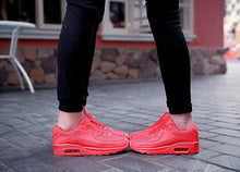 Load image into Gallery viewer, Mens Womens Luxury Sneakers Mesh Sports Casual Shoes Solid Lace-Up Outdoor Sports Sneakers Lace Up Unisex Walk Men's Air Athletic Running Shoes Fashion Sport Sneakers
