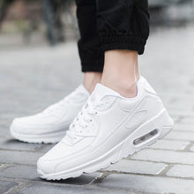 Load image into Gallery viewer, Mens Womens Luxury Sneakers Mesh Sports Casual Shoes Solid Lace-Up Outdoor Sports Sneakers Lace Up Unisex Walk Men's Air Athletic Running Shoes Fashion Sport Sneakers