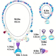 Load image into Gallery viewer, Mermaid-Themed Jewelry Set for Youngsters