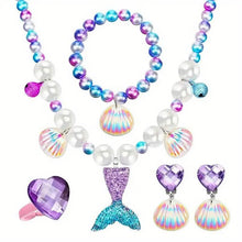 Load image into Gallery viewer, Mermaid-Themed Jewelry Set for Youngsters