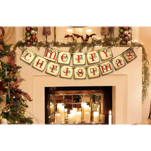Load image into Gallery viewer, Merry Christmas Banner Home Decor
