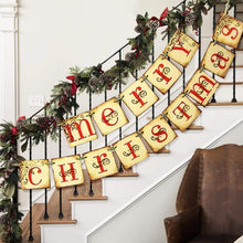 Load image into Gallery viewer, Merry Christmas Banner Home Decor