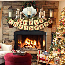 Load image into Gallery viewer, Merry Christmas Banner Home Decor