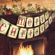 Load image into Gallery viewer, Merry Christmas Banner Home Decor