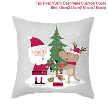 Load image into Gallery viewer, Merry Christmas Decoration Xmas Gift New Year For Home Reindeer Santa Claus Xmas Series Cushion Cover Case Pillow Custom Zippered Square Pillowcase Tree Cushion Cover Christmas Ornament