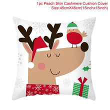 Load image into Gallery viewer, Merry Christmas Decoration Xmas Gift New Year For Home Reindeer Santa Claus Xmas Series Cushion Cover Case Pillow Custom Zippered Square Pillowcase Tree Cushion Cover Christmas Ornament