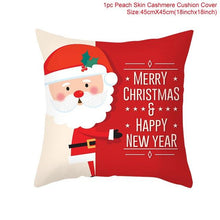 Load image into Gallery viewer, Merry Christmas Decoration Xmas Gift New Year For Home Reindeer Santa Claus Xmas Series Cushion Cover Case Pillow Custom Zippered Square Pillowcase Tree Cushion Cover Christmas Ornament