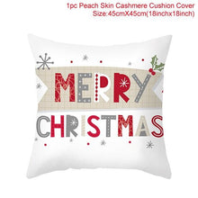 Load image into Gallery viewer, Merry Christmas Decoration Xmas Gift New Year For Home Reindeer Santa Claus Xmas Series Cushion Cover Case Pillow Custom Zippered Square Pillowcase Tree Cushion Cover Christmas Ornament