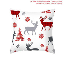 Load image into Gallery viewer, Merry Christmas Decoration Xmas Gift New Year For Home Reindeer Santa Claus Xmas Series Cushion Cover Case Pillow Custom Zippered Square Pillowcase Tree Cushion Cover Christmas Ornament