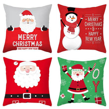 Load image into Gallery viewer, Merry Christmas Decoration Xmas Gift New Year For Home Reindeer Santa Claus Xmas Series Cushion Cover Case Pillow Custom Zippered Square Pillowcase Tree Cushion Cover Christmas Ornament