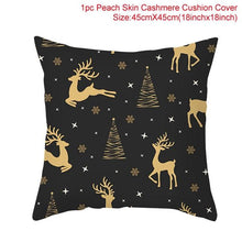 Load image into Gallery viewer, Merry Christmas Decoration Xmas Gift New Year For Home Reindeer Santa Claus Xmas Series Cushion Cover Case Pillow Custom Zippered Square Pillowcase Tree Cushion Cover Christmas Ornament