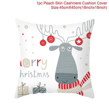 Load image into Gallery viewer, Merry Christmas Decoration Xmas Gift New Year For Home Reindeer Santa Claus Xmas Series Cushion Cover Case Pillow Custom Zippered Square Pillowcase Tree Cushion Cover Christmas Ornament