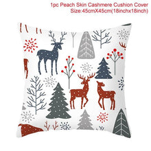 Load image into Gallery viewer, Merry Christmas Decoration Xmas Gift New Year For Home Reindeer Santa Claus Xmas Series Cushion Cover Case Pillow Custom Zippered Square Pillowcase Tree Cushion Cover Christmas Ornament