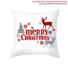 Load image into Gallery viewer, Merry Christmas Decoration Xmas Gift New Year For Home Reindeer Santa Claus Xmas Series Cushion Cover Case Pillow Custom Zippered Square Pillowcase Tree Cushion Cover Christmas Ornament