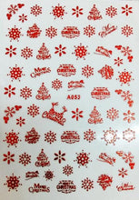 Load image into Gallery viewer, Merry Christmas Nail Art Decals Decoration Self Adhesive Nail Art Stickers Manicure Design White Snow Sticker for Nail Design Xmas Gift Nails Snowflake Nail Art Stickers Decals Christmas Nail 3D Self Adhesive Nail Stickers for Acrylic Nails Snowflake