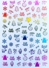 Load image into Gallery viewer, Merry Christmas Nail Art Decals Decoration Self Adhesive Nail Art Stickers Manicure Design White Snow Sticker for Nail Design Xmas Gift Nails Snowflake Nail Art Stickers Decals Christmas Nail 3D Self Adhesive Nail Stickers for Acrylic Nails Snowflake