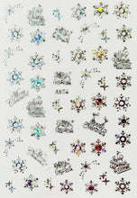Load image into Gallery viewer, Merry Christmas Nail Art Decals Decoration Self Adhesive Nail Art Stickers Manicure Design White Snow Sticker for Nail Design Xmas Gift Nails Snowflake Nail Art Stickers Decals Christmas Nail 3D Self Adhesive Nail Stickers for Acrylic Nails Snowflake