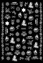 Load image into Gallery viewer, Merry Christmas Nail Art Decals Decoration Self Adhesive Nail Art Stickers Manicure Design White Snow Sticker for Nail Design Xmas Gift Nails Snowflake Nail Art Stickers Decals Christmas Nail 3D Self Adhesive Nail Stickers for Acrylic Nails Snowflake