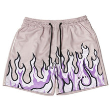 Load image into Gallery viewer, Mesh Breathable Men Shorts GYM Basketball Running Quick-Drying Shorts Baggy Flame Print Fashion Shorts Summer Shorts Basketball Running Quick-Drying Shorts Baggy Flame Print Shorts Summer Shorts