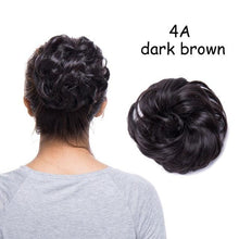 Load image into Gallery viewer, Messy Bun Scrunchy Hair Bun Fake Hair Synthetic Women Chignon Elastic Hair Band Hairpieces For Women Updo Donut Chignon Clip in Hair Extension For Volumized Hair Buns For Girls