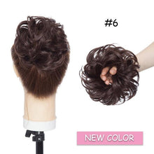 Load image into Gallery viewer, Messy Bun Scrunchy Hair Bun Fake Hair Synthetic Women Chignon Elastic Hair Band Hairpieces For Women Updo Donut Chignon Clip in Hair Extension For Volumized Hair Buns For Girls