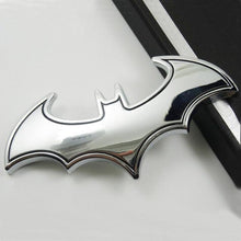 Load image into Gallery viewer, Metal 3D Bat Stickers Fan Emblems Batman 3D Car Badge Auto Car Logo Cartoon Bat Sticker Metal Badge Emblem Tail Decal Motorcycle Car Accessories Metal Bat Car Emblem Logo Stickers Decal Decorations Bat Action Figures Auto Accessories