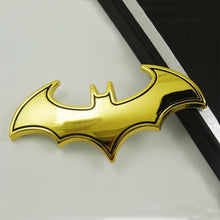 Load image into Gallery viewer, Metal 3D Bat Stickers Fan Emblems Batman 3D Car Badge Auto Car Logo Cartoon Bat Sticker Metal Badge Emblem Tail Decal Motorcycle Car Accessories Metal Bat Car Emblem Logo Stickers Decal Decorations Bat Action Figures Auto Accessories