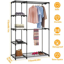 Load image into Gallery viewer, Metal Closet Deluxe Double Rod