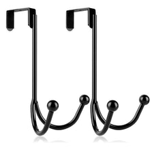Load image into Gallery viewer, Metal Double Hanging Storage Hooks on Doors