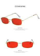 Load image into Gallery viewer, Metal Frame New Square Shape Sunglasses For Women & Men New Decent & Elegant Lens Mirror New Popular Shades For Ladies Sun Glasses
