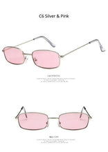 Load image into Gallery viewer, Metal Frame New Square Shape Sunglasses For Women & Men New Decent & Elegant Lens Mirror New Popular Shades For Ladies Sun Glasses