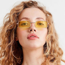 Load image into Gallery viewer, Metal Frame New Square Shape Sunglasses For Women & Men New Decent & Elegant Lens Mirror New Popular Shades For Ladies Sun Glasses