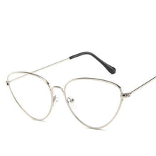 Load image into Gallery viewer, Metal Round Sunglasses Retro Design Sunglasses For Women New Cat Eye Glasses For Women New Popular Eyeglasses For Female Ladies Cat Eye Retro Sunglasses
