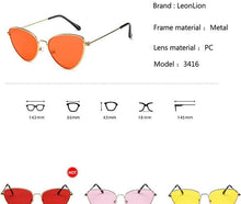 Load image into Gallery viewer, Metal Round Sunglasses Retro Design Sunglasses For Women New Cat Eye Glasses For Women New Popular Eyeglasses For Female Ladies Cat Eye Retro Sunglasses