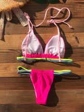 Load image into Gallery viewer, Micro Bikini Set For Women Black Blue Green Pink String Swimwear Women's Halter String Triangle Bikini Set Charming Swimwear Two Piece Swimsuit Women's Swimsuit Push Up Bathers Bathing Suit Bikinis
