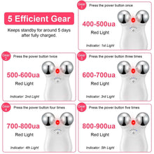 Load image into Gallery viewer, Micro-Current Face Massager Rechargeable Roller with 5 Gears